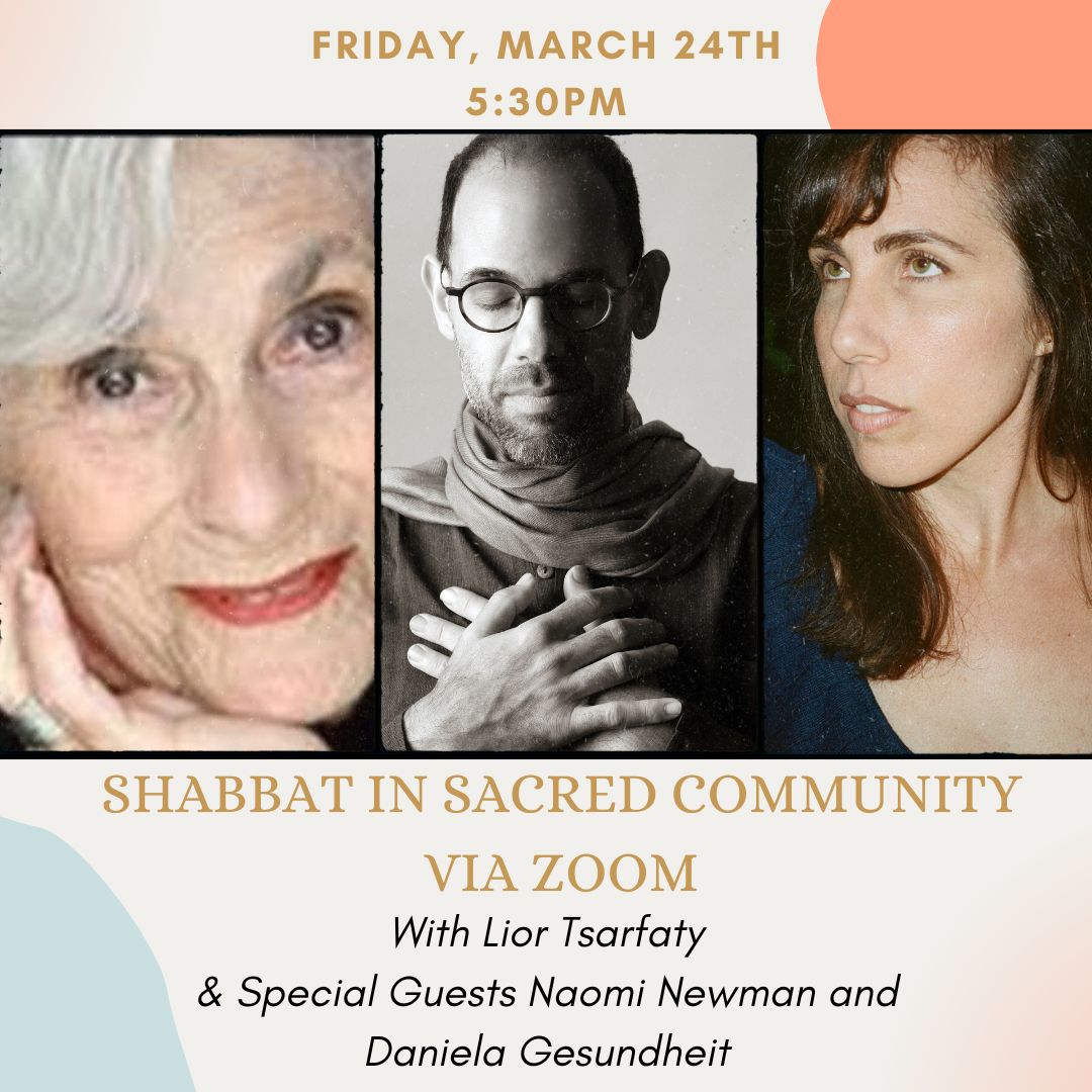 Shabbat in Sacred Community via Zoom Chochmat HaLev